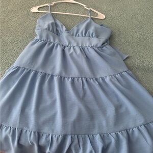 altered state blue dress ties in back